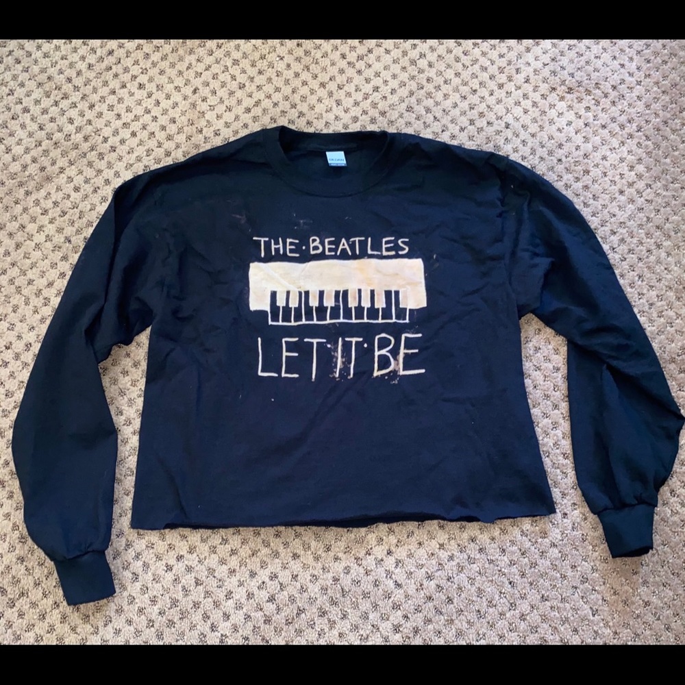 BEATLES BLEACH-DESIGNED T-SHIRT (LET IT BE)